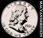 1961 Franklin Half Dollar- Silver- Choice Gem Proof Luster- No Reserve #J9147
