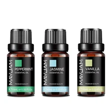 10Ml Pure Natural Plants Essential Oils Vanilla Peppermint Jasmine Fragrance Oil