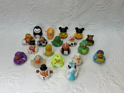 Ducking Rubber Duck Lot Of 21 Ducks And 2 Animals Added To Lot Penguin And Snail