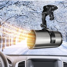 Car Heater, Windshield Defogger and Defroster, 12V 150W Portable Car Black