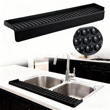 Silicone Sink Edge Protector Splash Guard,Sink Granite Edge Protector,24x4 In...