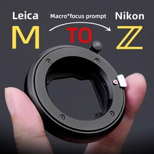 BORYOZA LM-NZ II Macro Focus Lens Adapter Ring for Leica M Lens to Nikon Z Lens