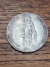 1906 King Edward VII One Florin Coin - Mid Grade Silver Florin