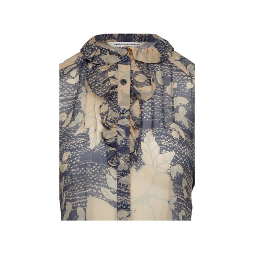 Diane Von Furstenberg – Bedruckte Bluse Mit Rüschenkragen – 10Er Weiblich - Bild 4 von 6
