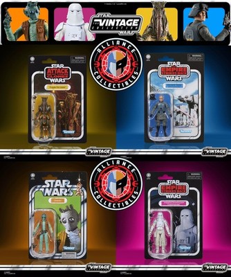 2026 Star Wars Vintage Fan Channel Set of 4 3.75'' Hasbro Figures 391 392 393 394