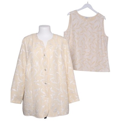Atelier Creation, Set, Größe: 48, Polyester, Beige/Mehrfarbig, Sonstiges #mUo