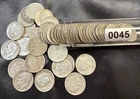 One Roll of 50 Silver Roosevelt Dimes. $5 Face Value.