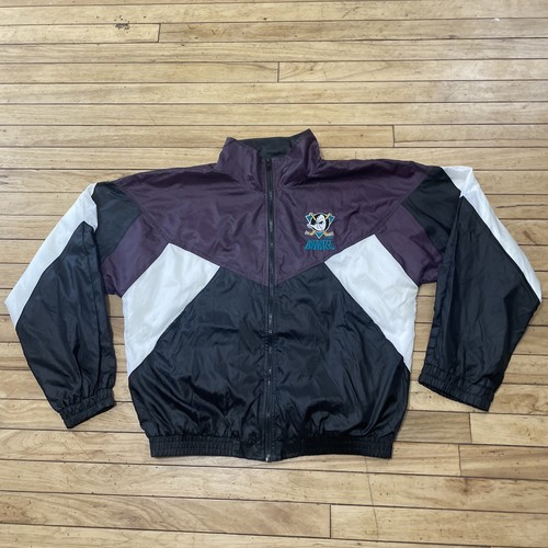 Disney Mighty Ducks Jacket Men L Purple VTG 90s Y2k Streetwear Windbreaker New - Picture 12 of 24