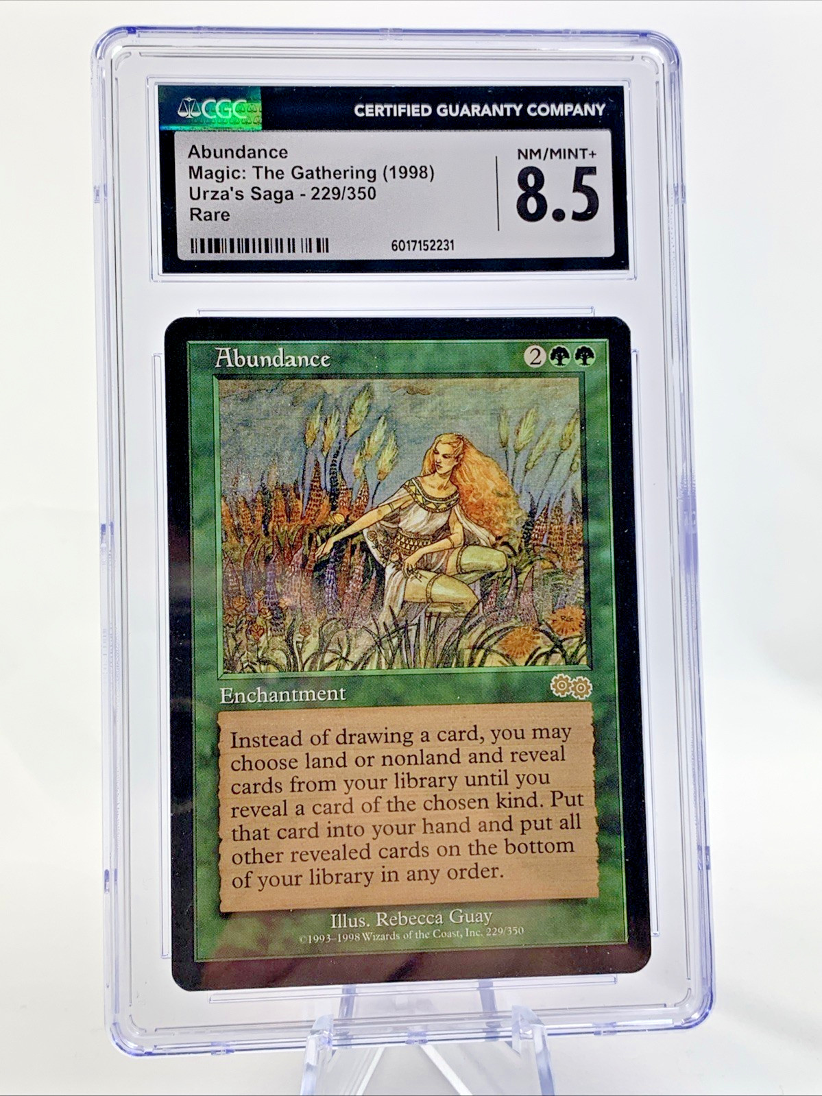 ABUNDANCE – Urza's Saga – Graded CGC 8.5 MTG Magic the Gathering Card 1998