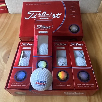 Titleist DT SoLo Golf Ball 12 Count w/ ABC Supply Co Inc. Logo