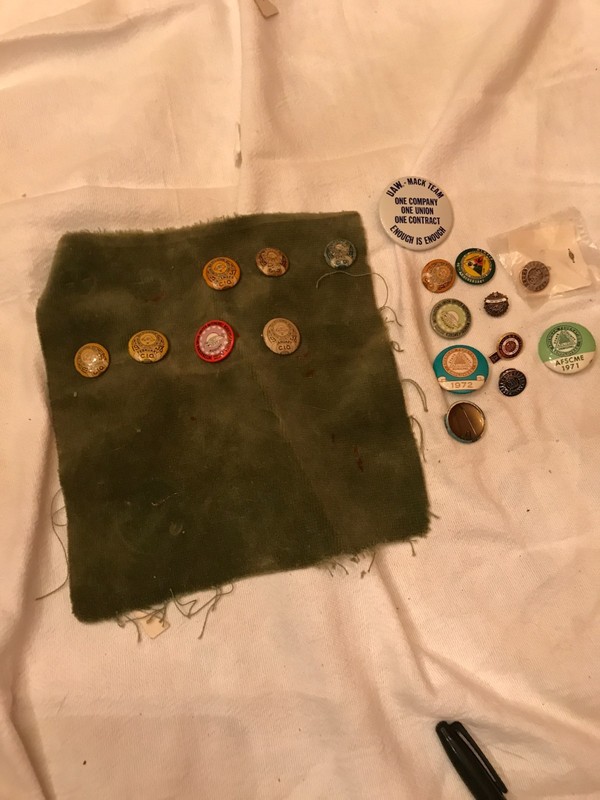 LOT OF ASSORTED LABOR UNION PINS UAW 