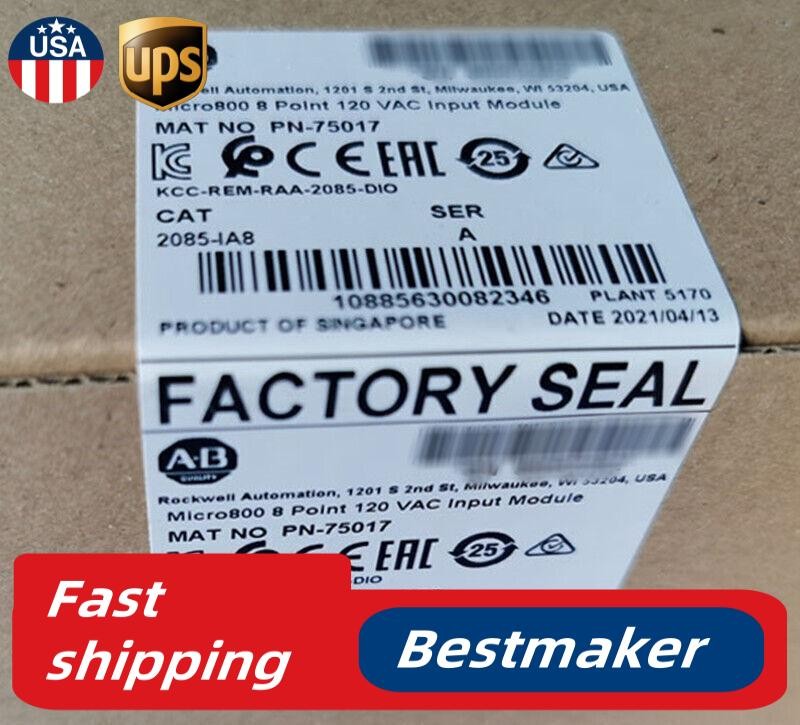 2022 Newest Allen-Bradley 2085-IA8 Micro800 8Point 120 VAC Input Module In Stock