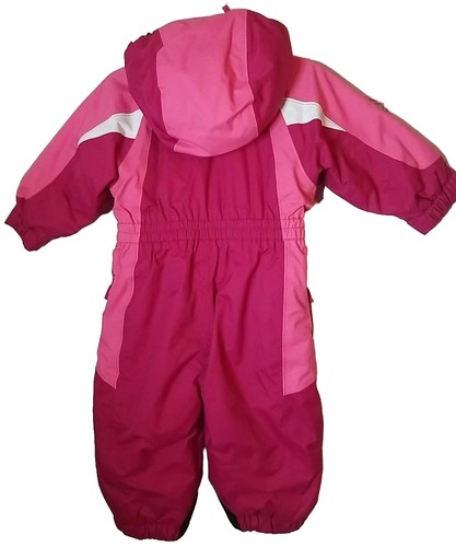 REI Thermo Schneeanzug Baby Kleinkind Mädchen Gr. 12M durchgehender Reißverschluss Einteiler rosa Kapuze - Bild 14 von 14