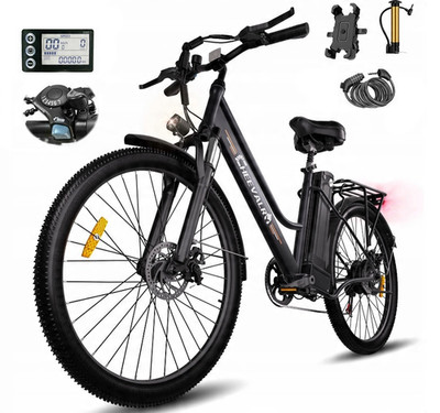Damen 26 Zoll Trekking Elektrofahrrad 36V Pedelec City E-bike 20AH 25km/h  Herre