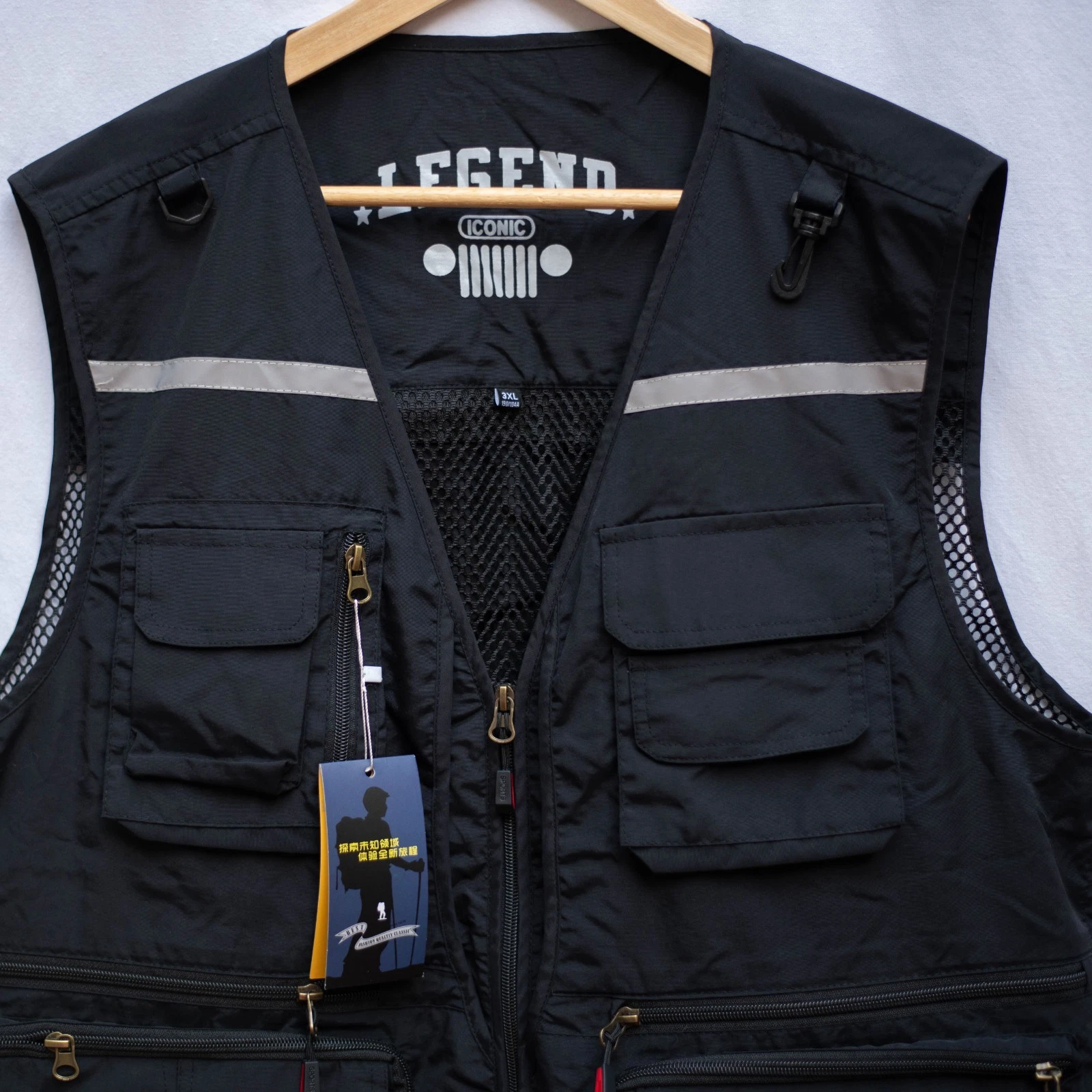 Legend Men’s 3XL Convertible Safari Fishing Vest Black Mesh Back NWT Outdoor
Opens in a new window o