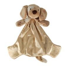 Baby GUND Spunky Beige Puppy Huggybuddy Lovey Blanket Plush 058968 Brown