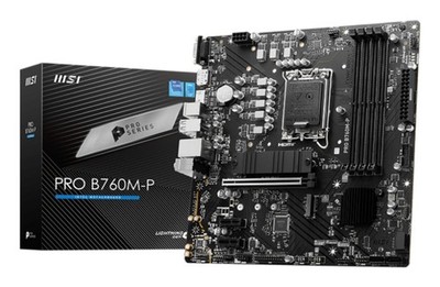 MSI PRO B760M-P LGA1700 DDR5 4x DIMM 192GB 6x SATA III PCIe4x16 HDMI1.4 DP1.4 Re