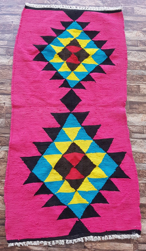 Vintage Handmade Traditional Lovely Moroccan Kilim Floor Rug Carpet 142x70 cm