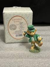 Cherished Teddies Pat "Friendship is More Than Just Luck" Figurine 116437 Avon