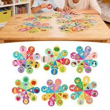Wooden Matching Game Birthday Toddlers Teaching Aid Cognitive Developmental
