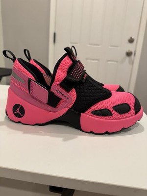 Jordan Air Trunner LX Pink Blast Black Hook & Loop Athletic Sneaker HQ2164-600