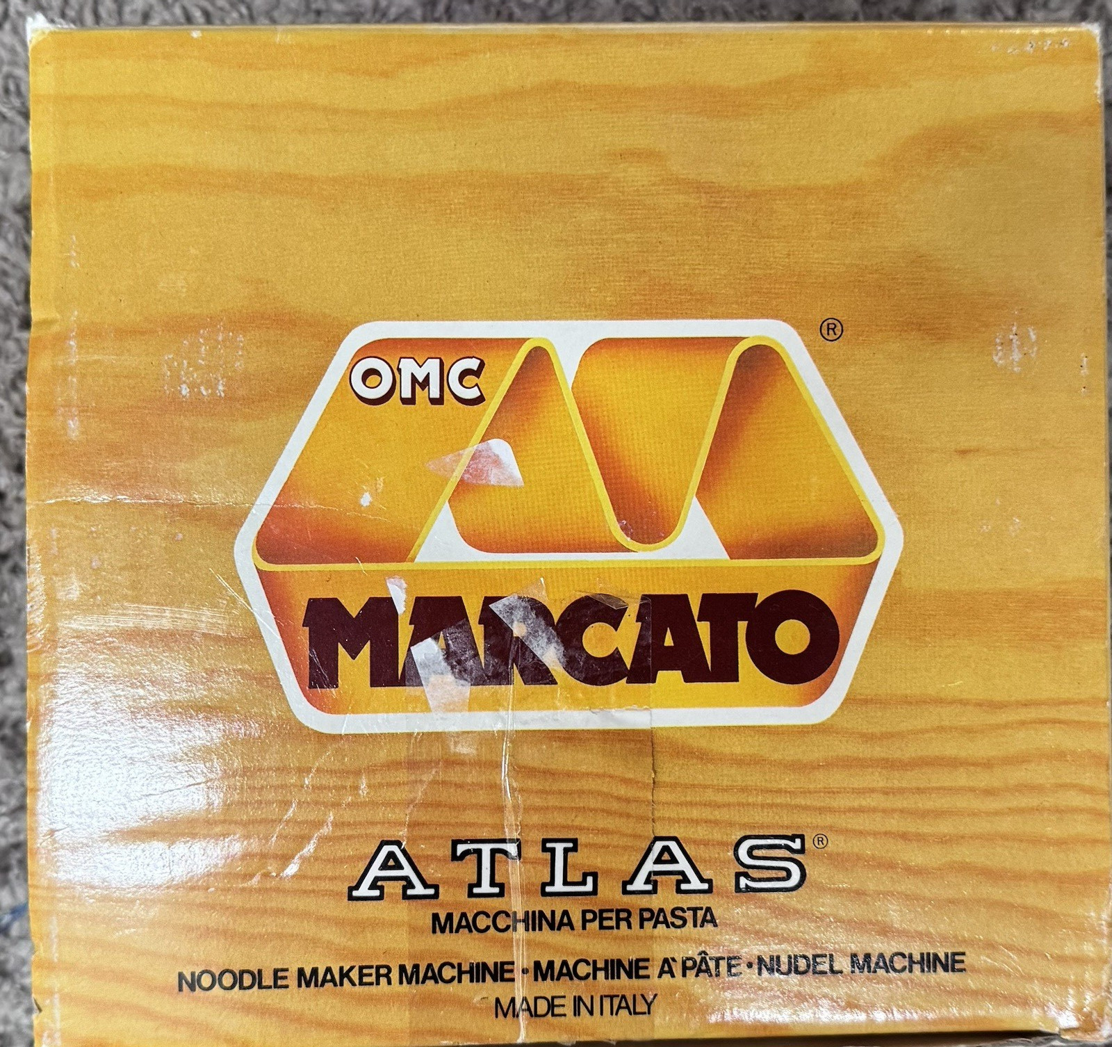 Marcaro Atlas Pastabike Pasta Maker In Box Home made pasta maker mod.150 NIB