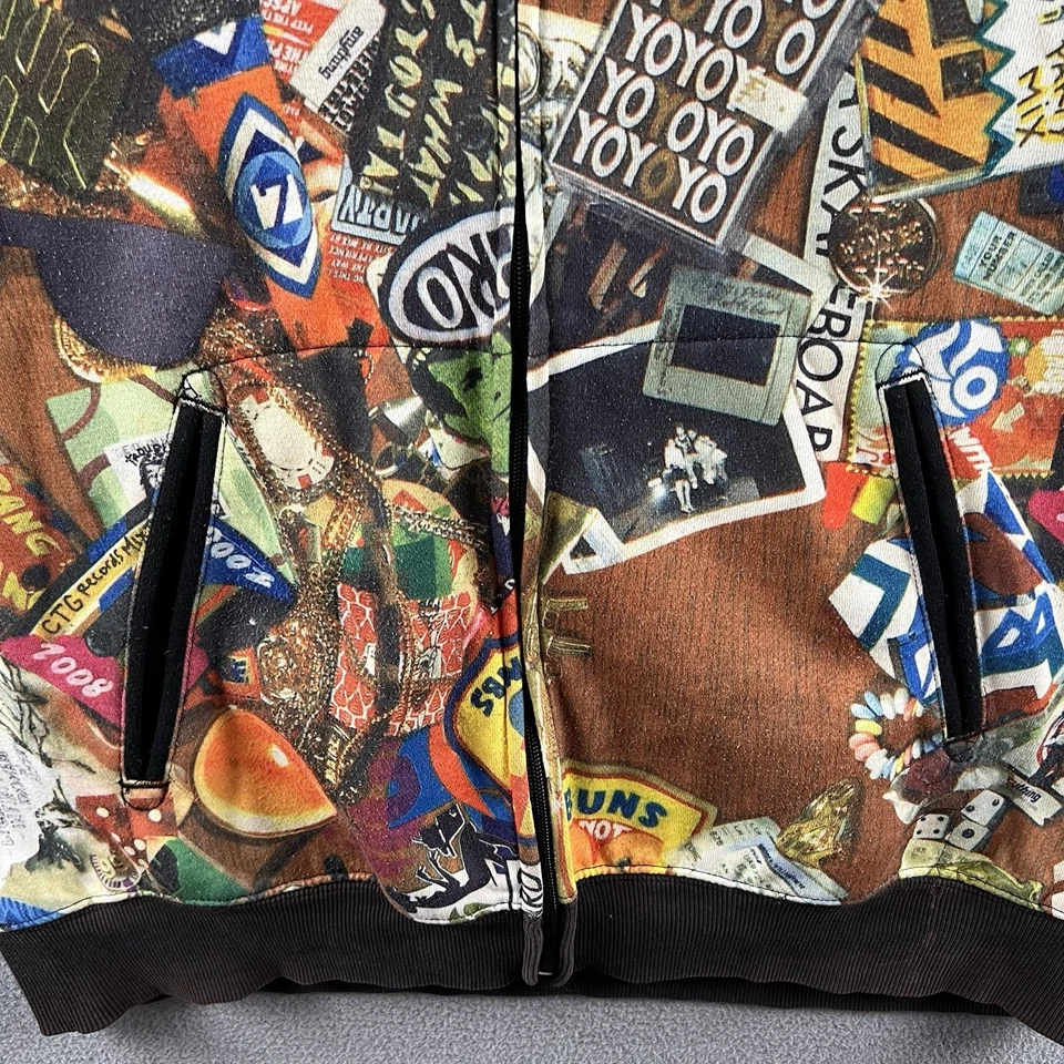 Sudadera con Capucha Analógica De Colección Para Hombre Grande AOP Graffiti Y2K Skate Grunge Jesse Pinkman Foto 4 de 4