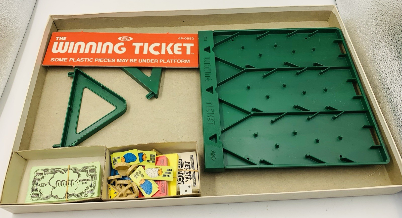 Vtg 1977 The Winning Ticket-The Great Home Lottery Game Ideal Co. 100% ...