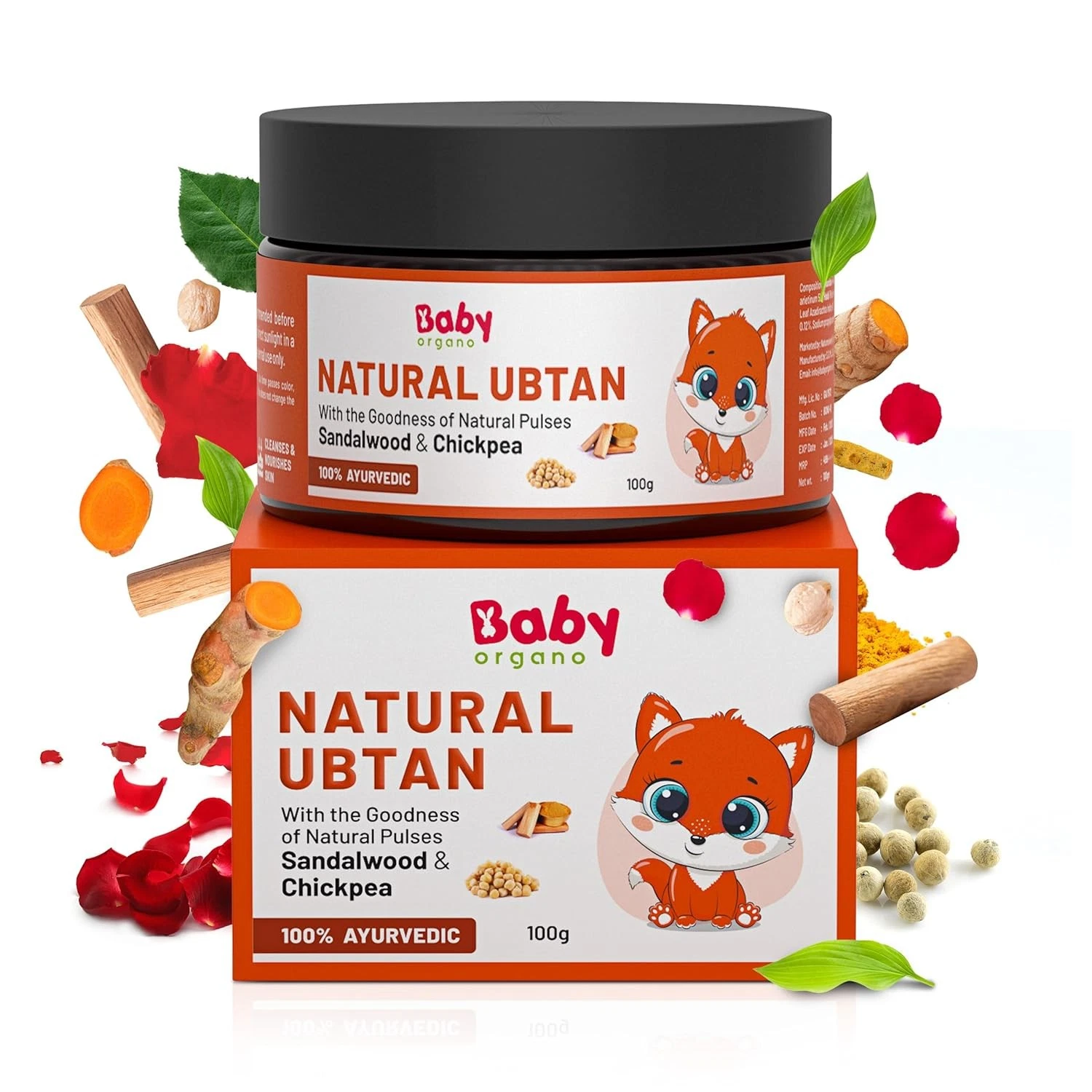 Babyorgano Natural Ubtan Powder For Glowing Skin 100g
Opens in a new window or tab
