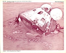 LD417 1969 Original Official NASA Photo APOLLO 12 COMMAND MODULE SPLASHES DOWN