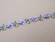 Ancien ruban rococo galon violet Antique French Rococo Ribbon