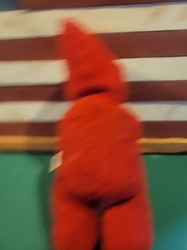 Vintage Kewpie Knickerbocker Spielzeug rot Plüsch Puppe Gummi Gesicht Kamee - Bild 4 von 6