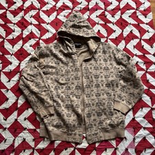 Vintage Y2K South Pole AOP Full Zip Hoodie Mens XL AS IS BROKEN ZIPPER READ
