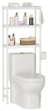 Over The Toilet Shelf,3-Tier Adjustable Freestanding Metal Bathroom Organizer...