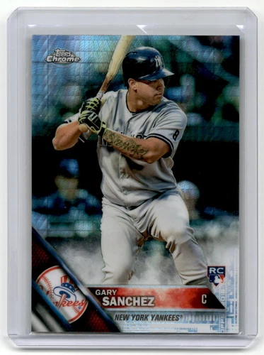 2016 Topps Gary Sanchez Rookie REFRACTOR RC Baseball Card