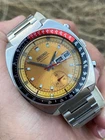 Vintage Seiko 6139-6002 Pouge Chronograph Automatic Watch