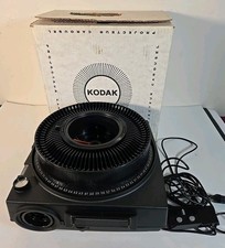 Vintage Kodak 750 Carousel Slide Projector With Remote  Tray In Box