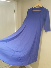 NEW WITH TAGS PRETTY POPPY PURPLE A LINE JERSEY MIDI DRESS SIZE 14 WITH STRETCH