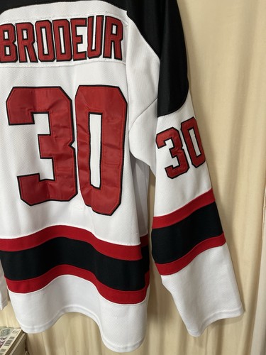Martin Brodeur New Jersey Devils Jersey RBK CCM Hockey NHL Size 52 Pre Owned - Picture 13 of 17
