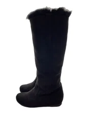 Michel Klein Long Boots 22.5Cm Blk Corduroy HaP54