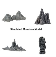 Diorama Mini Mountain Model Realistic Rocks T...