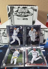 2025 Topps Chrome Baseball - Complete Base Set - 300 ct - (Sleeved) MVP Buybacks