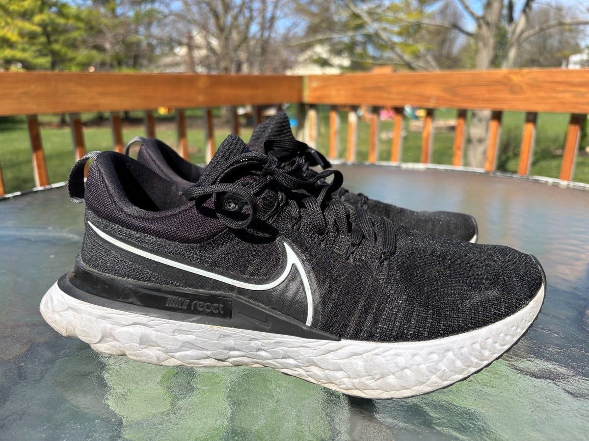 Nike React Infinity Run Flyknit ブラック26cm Nike React Infinity Run Flyknit 2 Shoes Mens 11.5 Black Sneakers