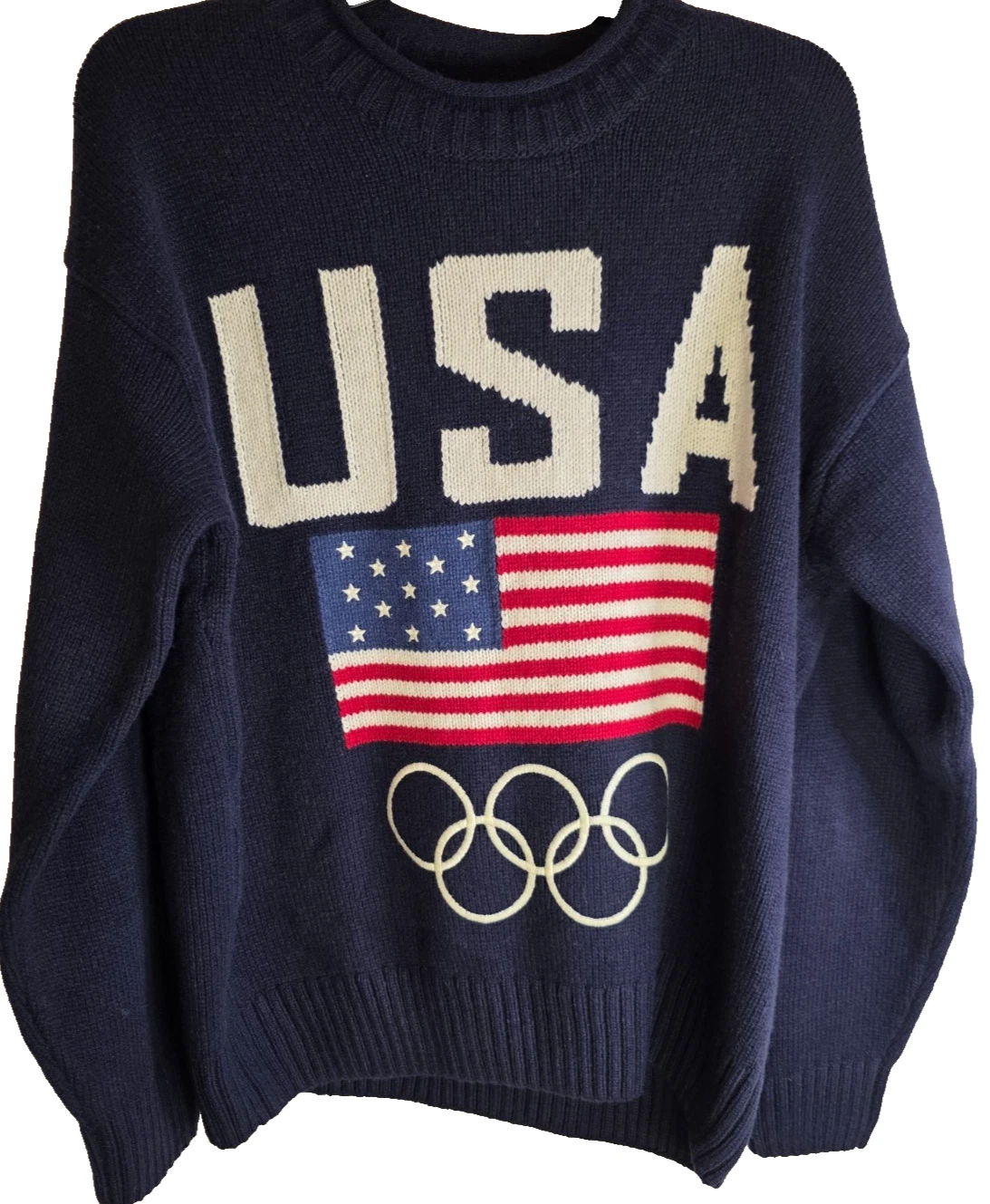 Polo Ralph Lauren men's Team USA Wool-Blend Rollneck Sweater size M blue
Opens in a new window or ta