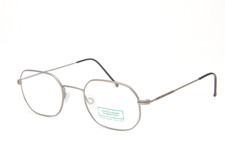 United Colors of Benetton UCB 123 Eyeglasses 1990s Italy NOS Silver Geometric Wi