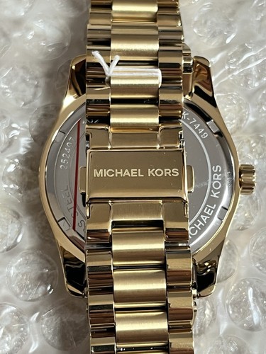 Michael Kors Women’s Lexington Gold Color Green Dial Watch - Picture 9 of 19