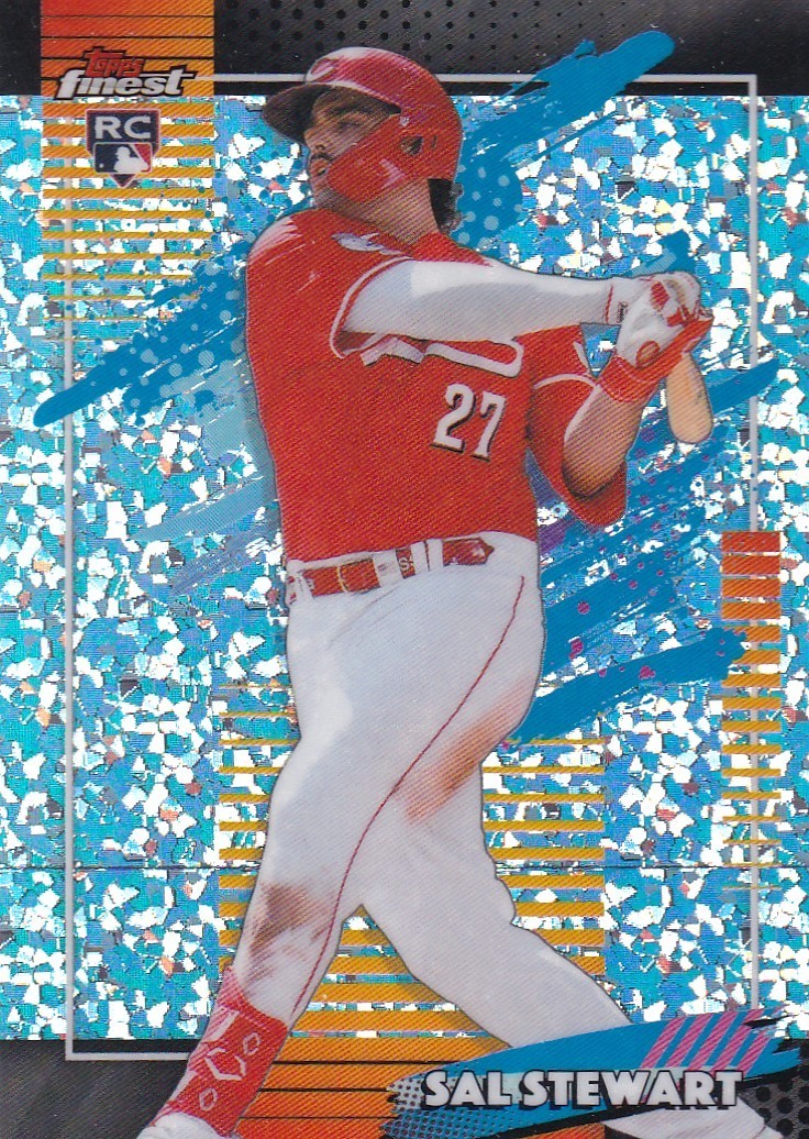 SAL STEWART FINEST ROOKIE UNCOMMON MINI DIAMOND REFRACTOR RC REDS SP #179 2026