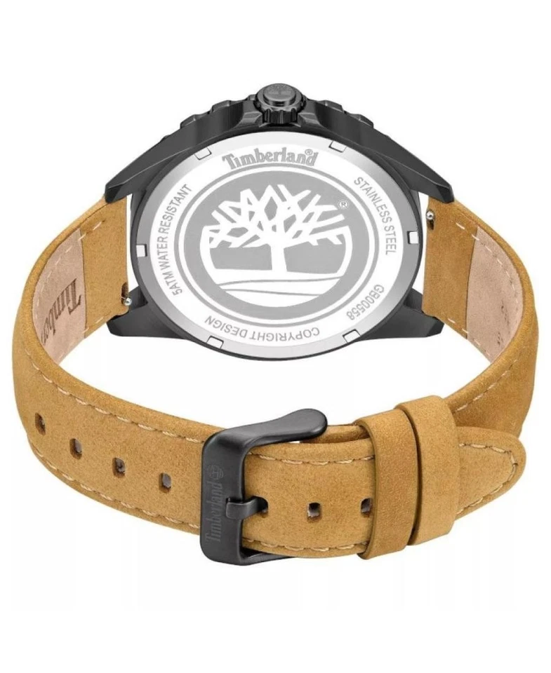TIMBERLAND Hombres Analógico Cuarzo Informal Reloj Clásico Vestido Negro Esfera Impermeable Ro Foto 4 de 4