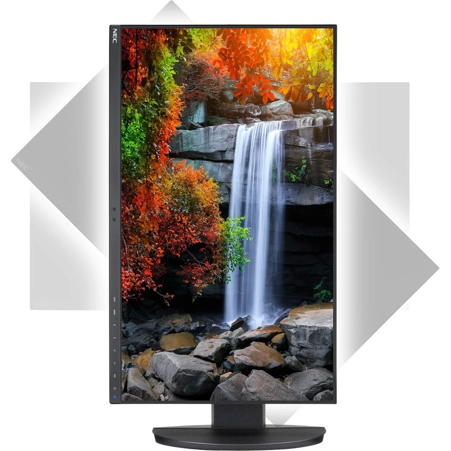 NEC Display MultiSync EA242F-BK 24  Class Full HD LCD Monitor - 16:9 - Black - Image 2 of 4