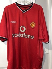 Manchester United Umbro Vodafone Soccer Jersey M